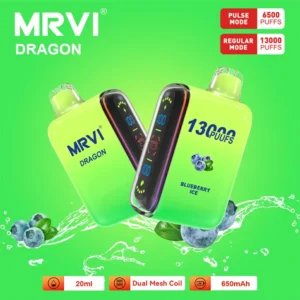100% Original Mrvi Dragon 13000 Puffs 20ml E-Liquid With 2% 5% Nicotine Disposable Vape Wholesale 4