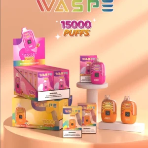 Waspe 15000 Puffs Digital Box 0% 2% 5% Nicotine 10 Flavors Wholesale Disposable Vape