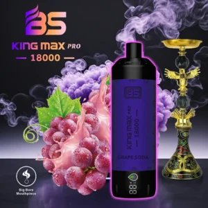 Wholesale BREZE BS King Max Pro 18000 Puffs Disposable Vape Pen with Mesh Coil 24ml Capacity and LED Display Nicotine 0 1 2 16